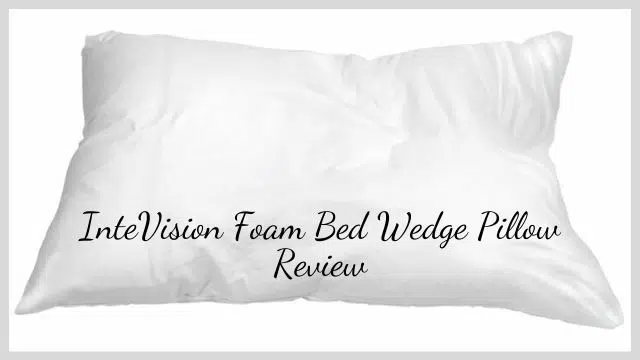 InteVision Foam Bed Wedge Pillow Review