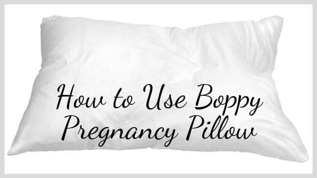 How to Use Boppy Pregnancy Pillow