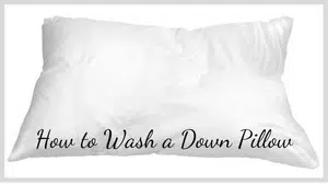 How to Wash a Down Pillow